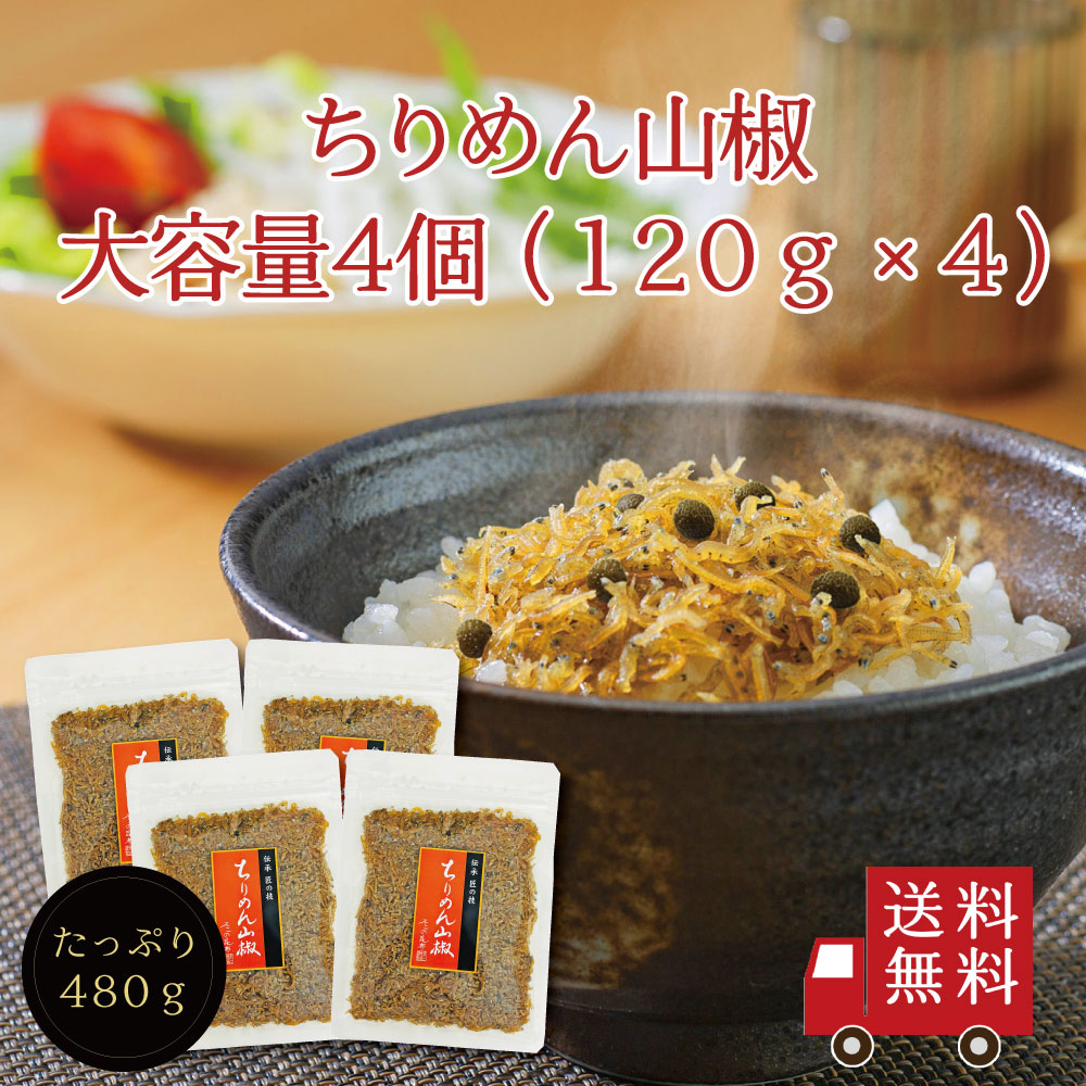 ちりめん山椒120g×4個セット【 Ｒ－４ 】